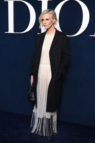 Christian Dior front row: Charlize Theron
