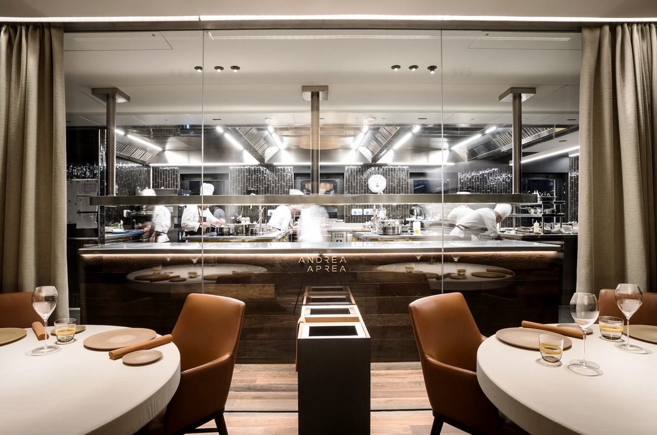 Andrea Aprea Milan chefs in kitchen