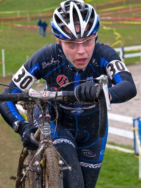 Amy Breyla (C3 &ndash; Athletes Serving Athletes) keeps her eyes firmly planted on the next corner.
