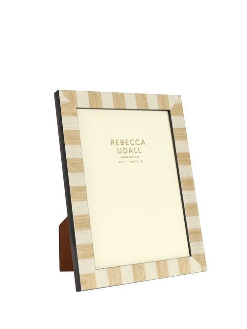 Delilah Striped Photo Frame, Caramel