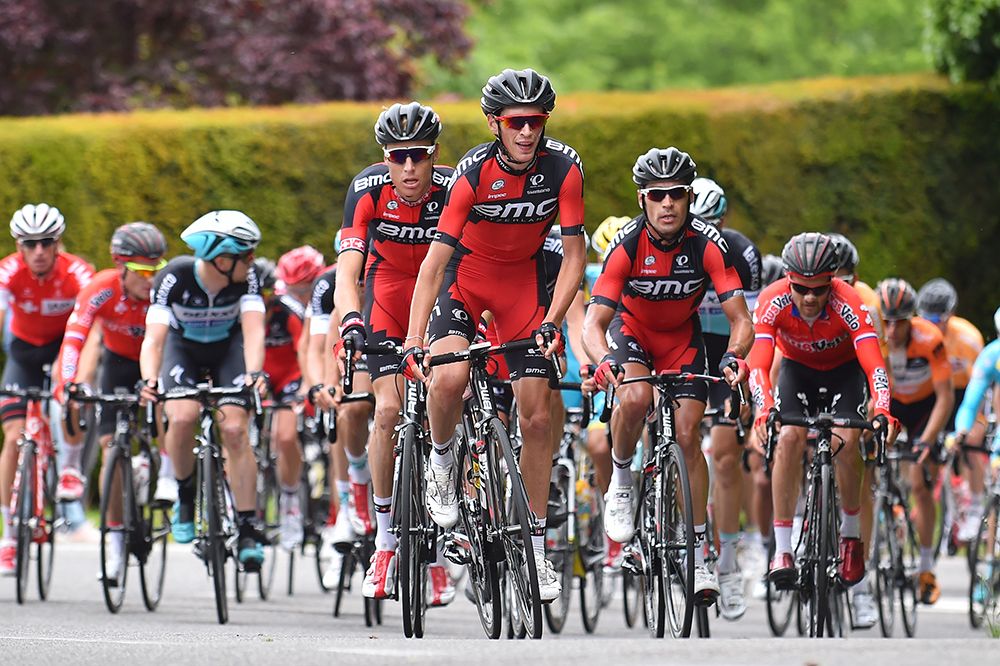 Manuel Senni (BMC) gets out of the saddle