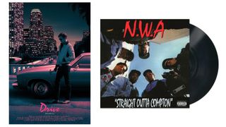Mistral used on Drive poster and Straight Outta Compton album cover