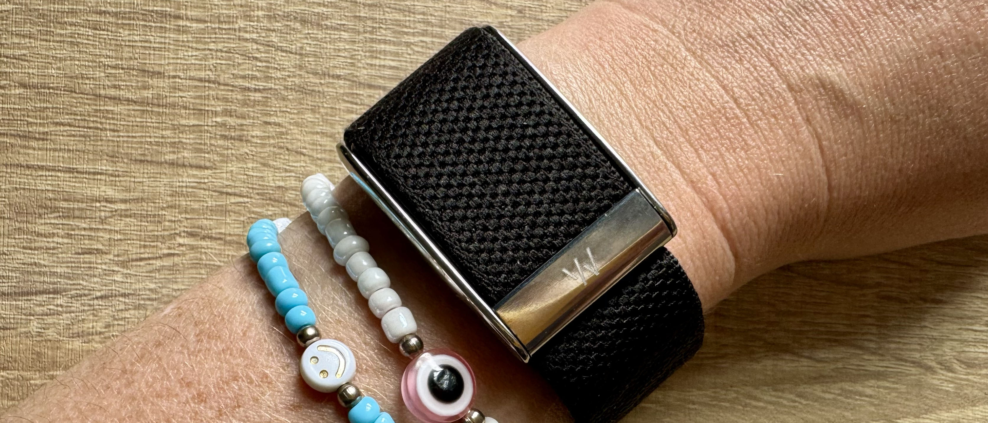 a photo of the Whoop MG on the wrist