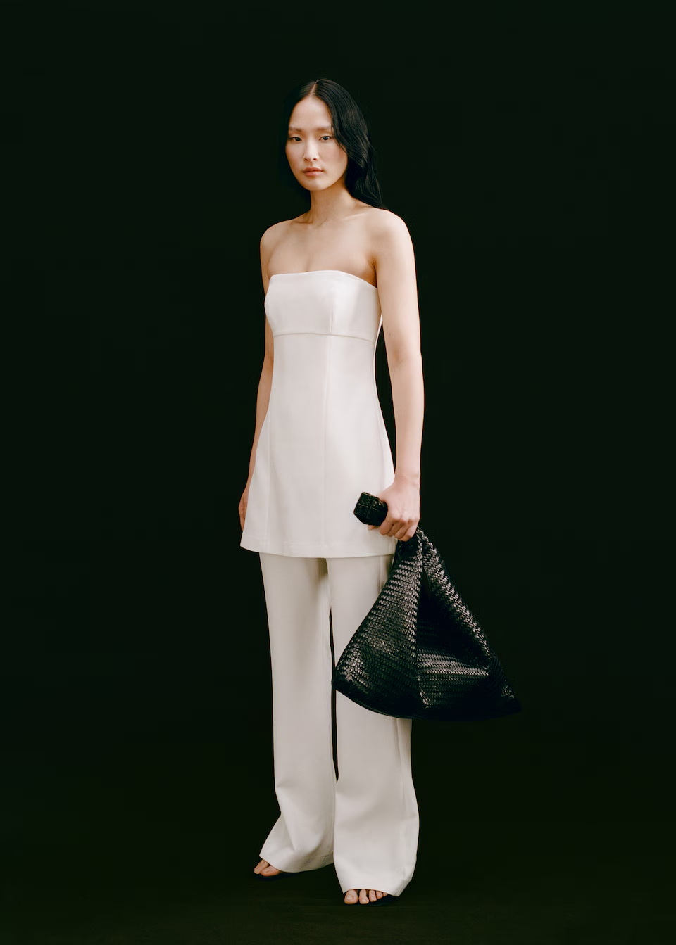 Mango Combined Strapless Jumpsuit