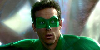 Ryan Reynolds looks surprised as Green Lantern Warner Bros. DC
