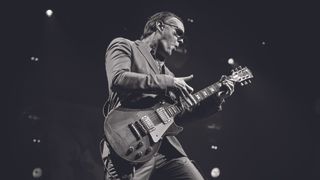 Joe Bonamassa playing a Gibson Les Paul