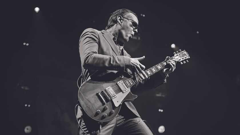 Joe Bonamassa playing a Gibson Les Paul