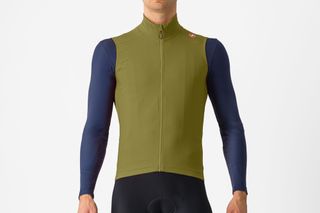 Castelli Espresso Vest Sage/Deep Green front view