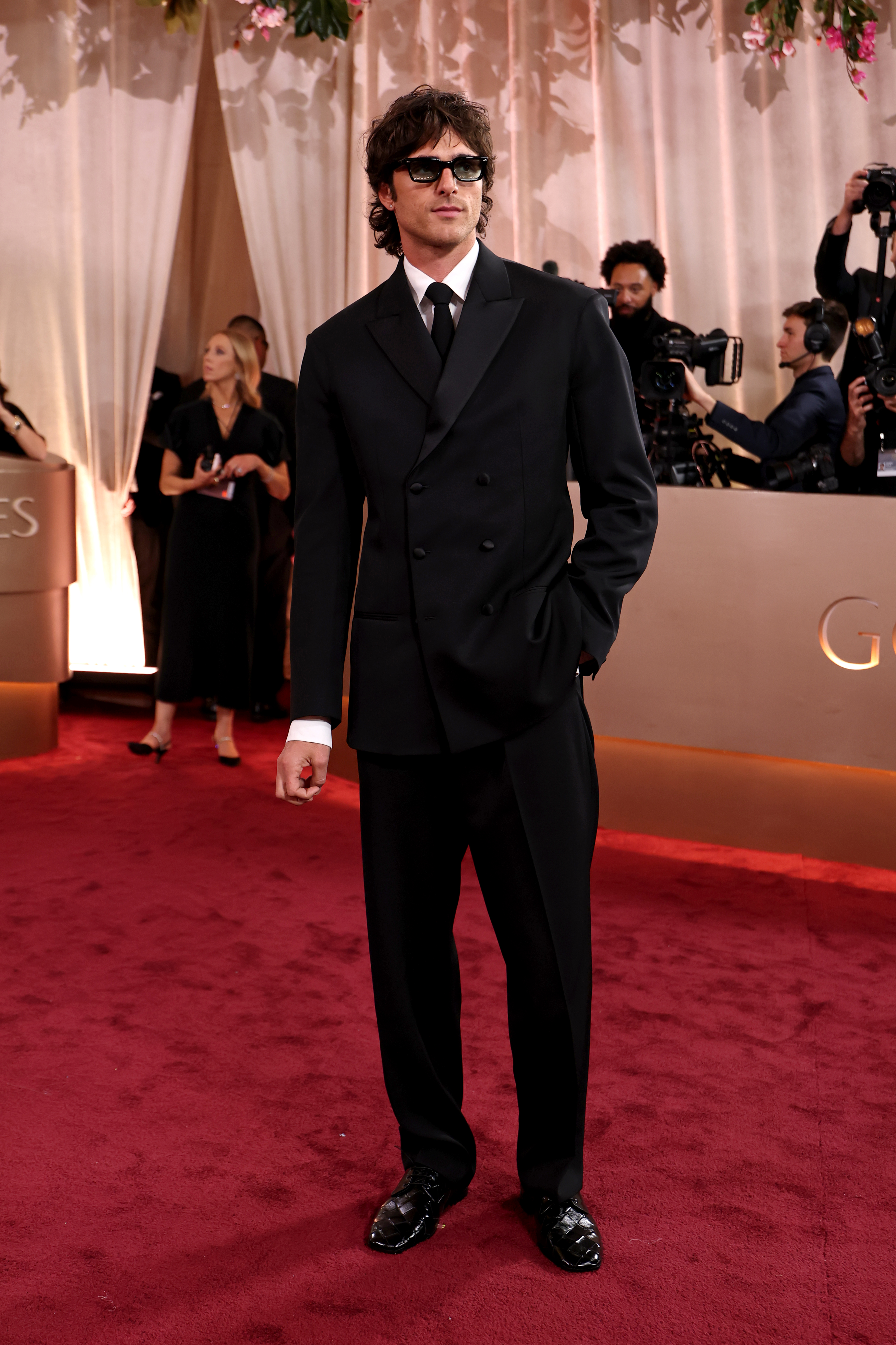 BEVERLY HILLS, CALIFORNIA - JANUARY 11: (FOR EDITORIAL USE ONLY) Jacob Elordi attends the 83rd annual Golden Globe Awards at The Beverly Hilton on January 11, 2026 in Beverly Hills, California. (Photo by Frazer Harrison/WireImage)