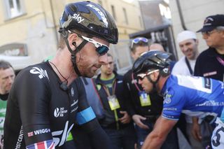 Bradley Wiggins before the start of Stage 2 of the 2014 Tirreno Adriatico
