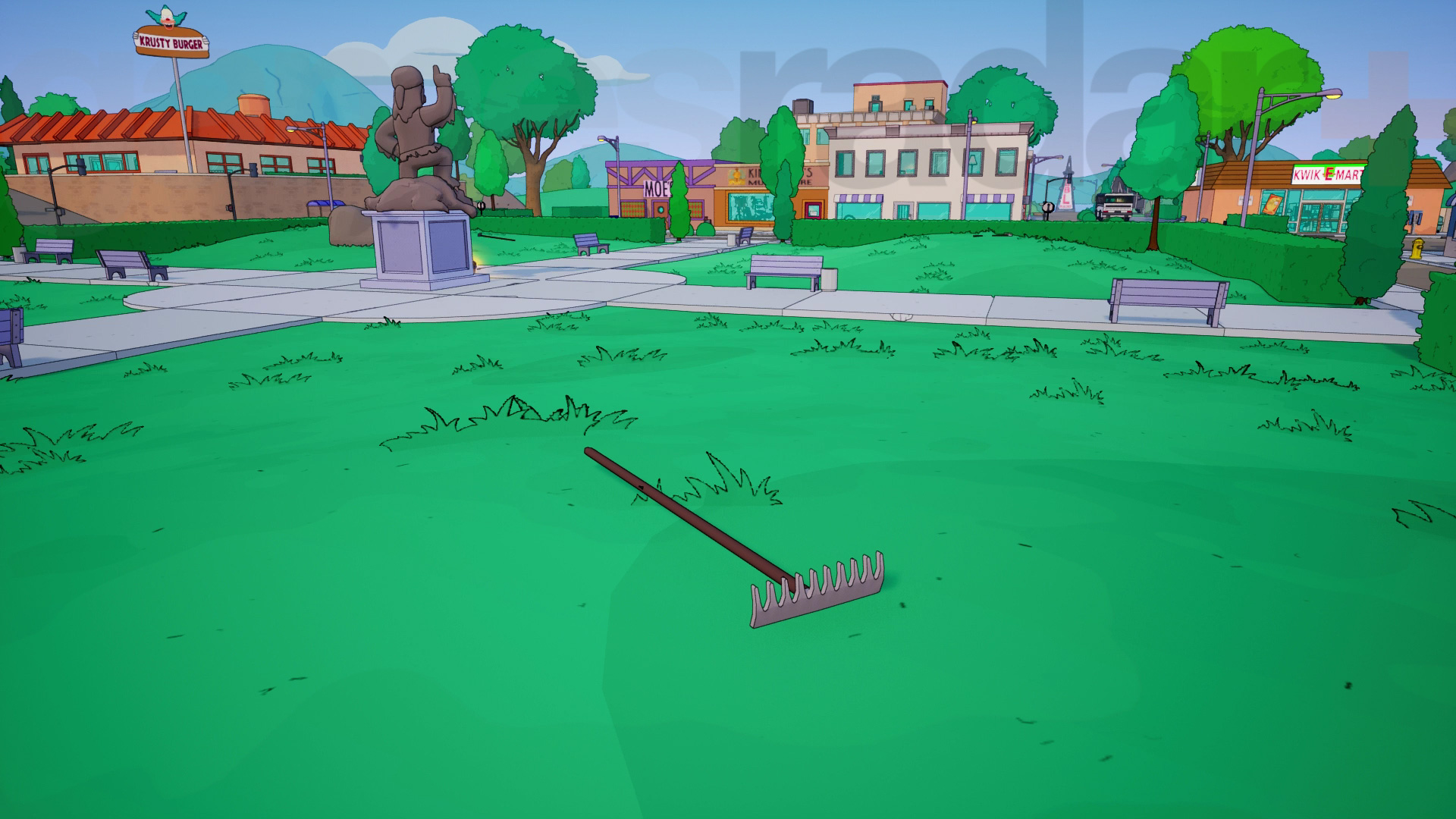 The Step on a rake quest in Fortnite Hidden Gags