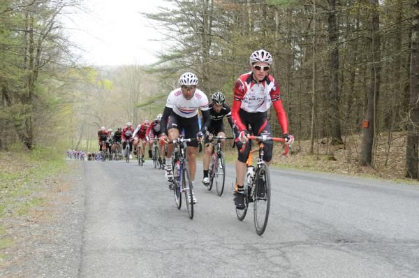 British national champion Kristian House (Rapha Condor - Sharp) at the head of affairs up Joe Bean Hill