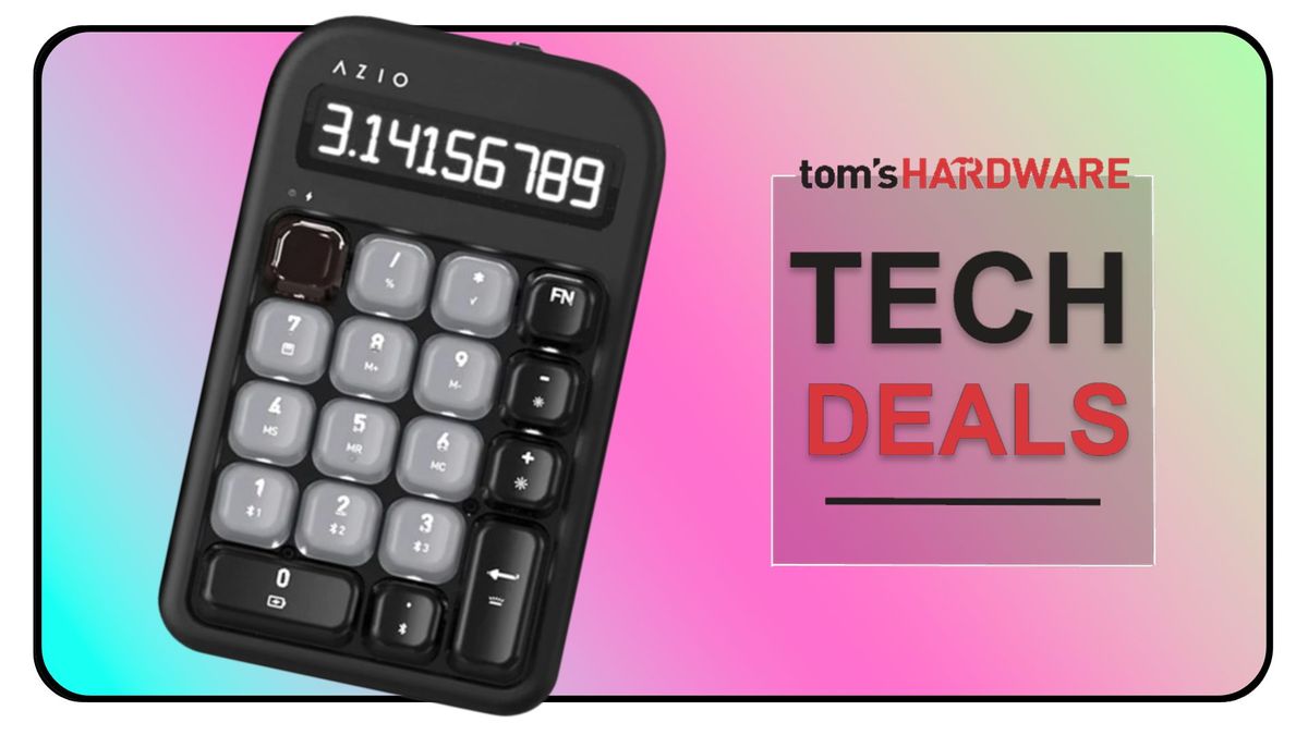 This stand-alone mechanical switch number-pad and calculator combo is slashed to just $39