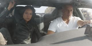 Michelle Rodriguez and Vin Diesel in F9