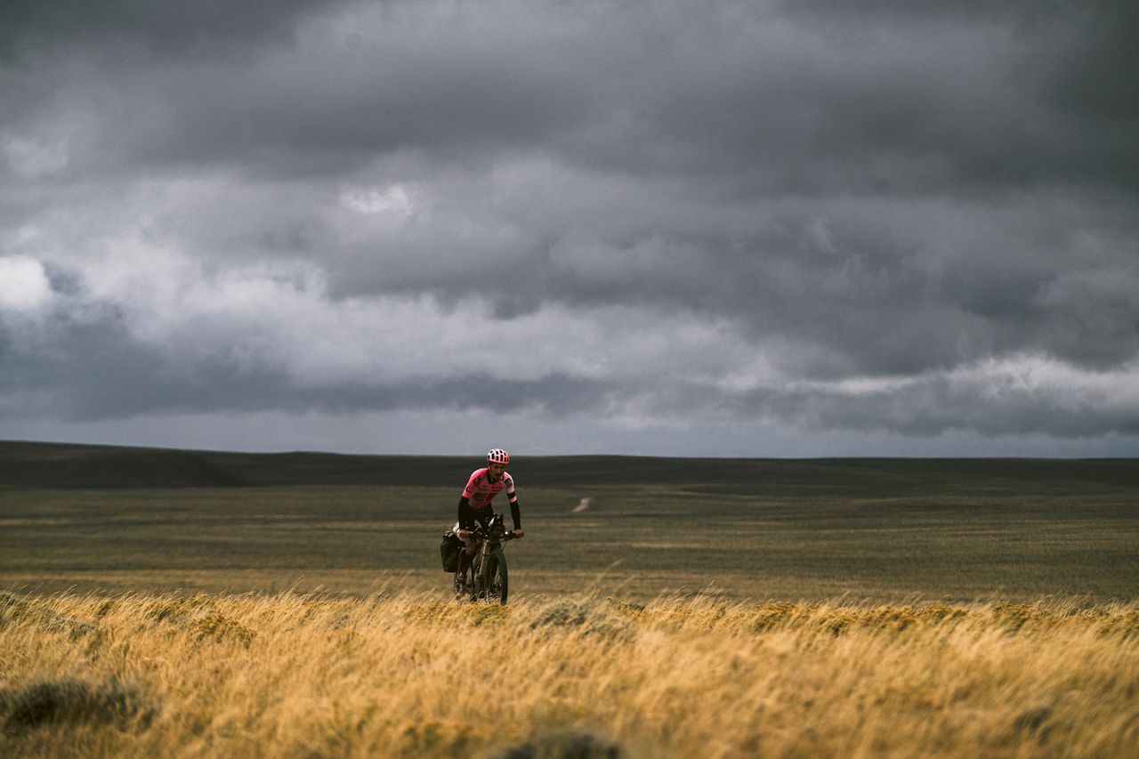 Lachlan Morton (EF Education-EasyPost) out on the Tour Divide Route in 2023