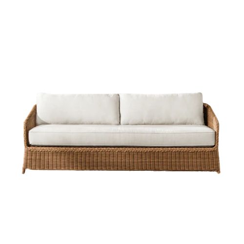 Wicker outdoor sofa
