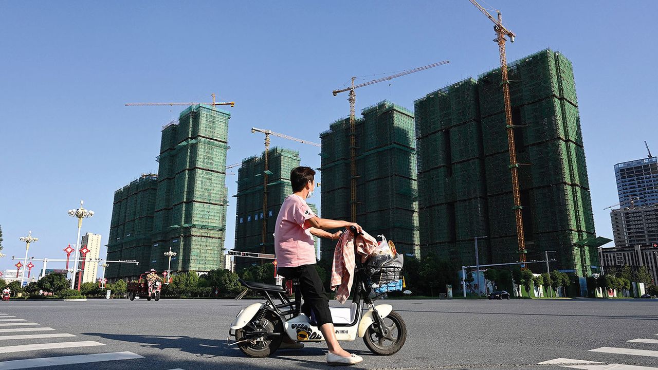 Evergrande flats under construction in China