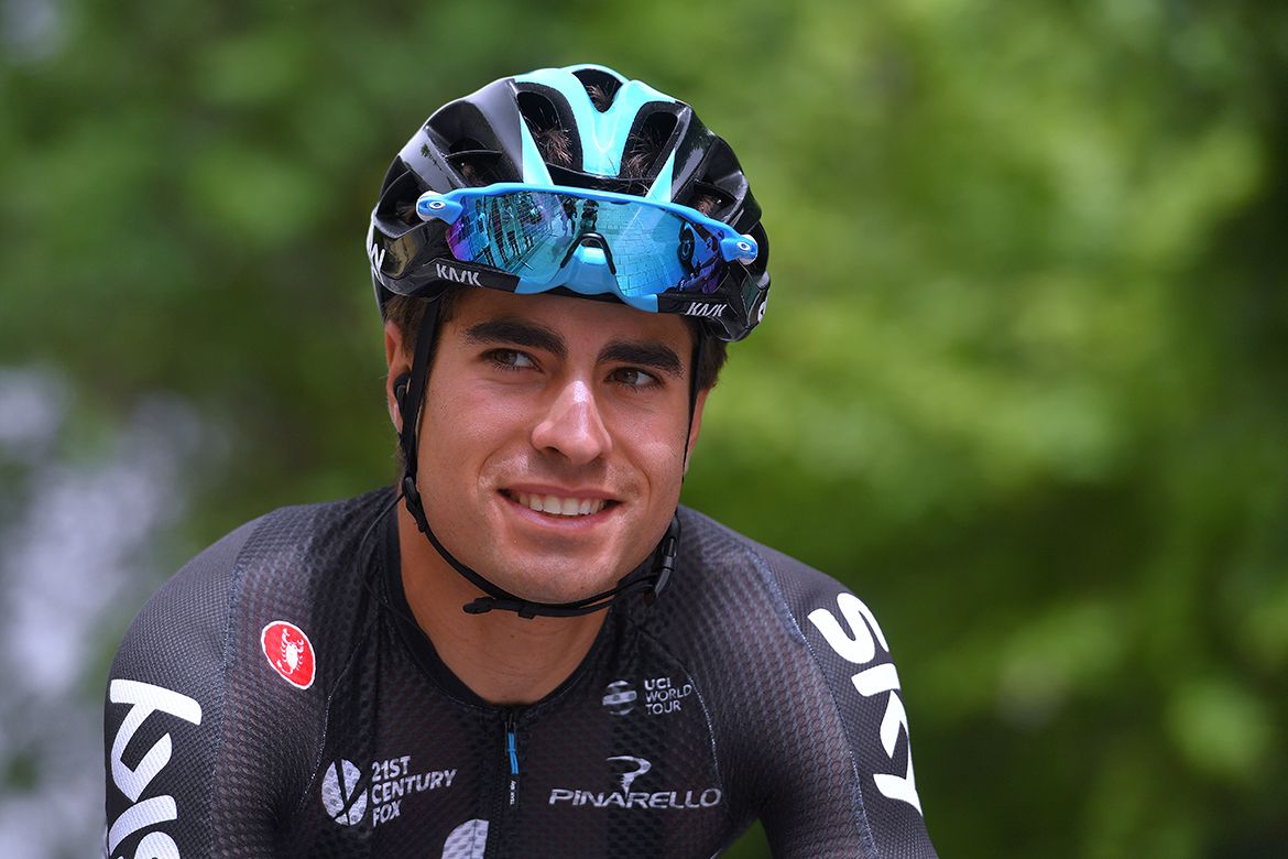 Mikel Landa all smiles on stage 7 of the Giro d'Italia