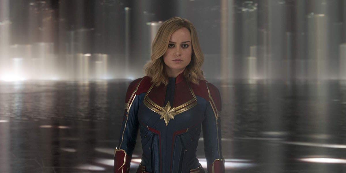 Brie Larson as Carol Danvers in Captain Marvel