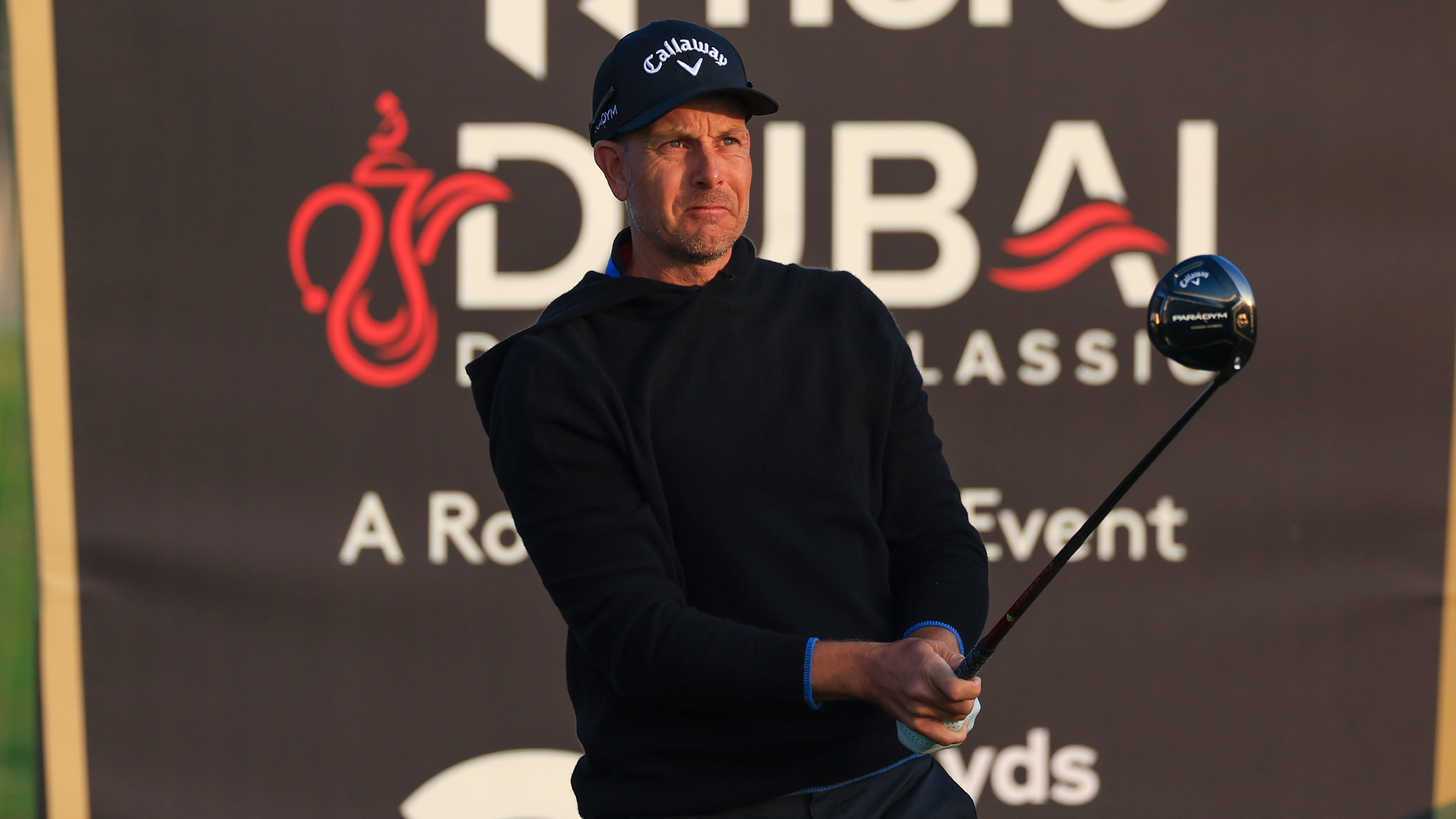 Henrik Stenson at the Dubai Desert Classic