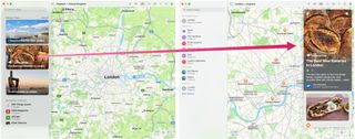 Maps app in macOS Monterey