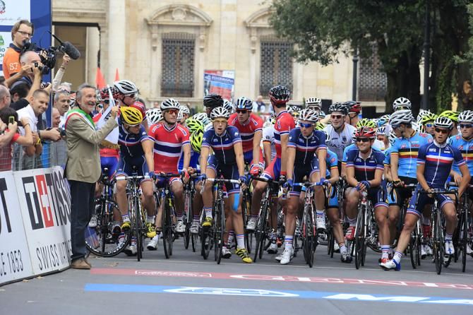 The start of the U23 men's race