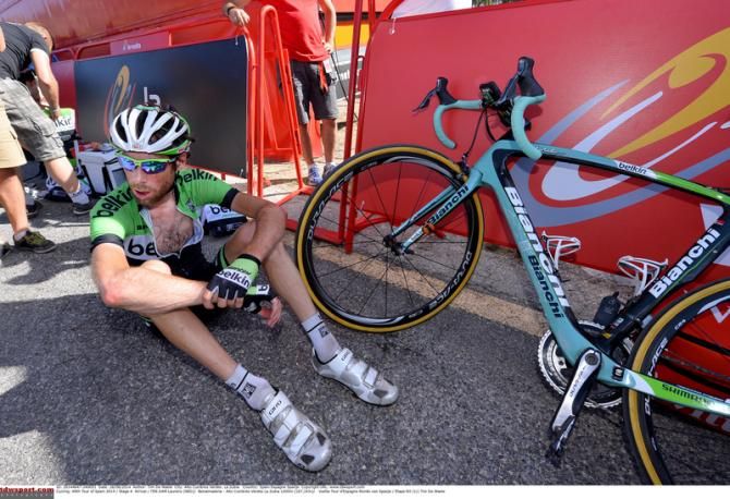 Laurens ten Dam (Belkin) takes a seat in the shade