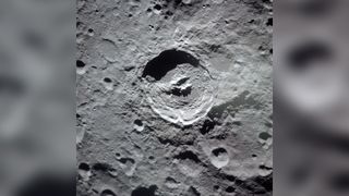 The King Crater located on the farside of the moon.