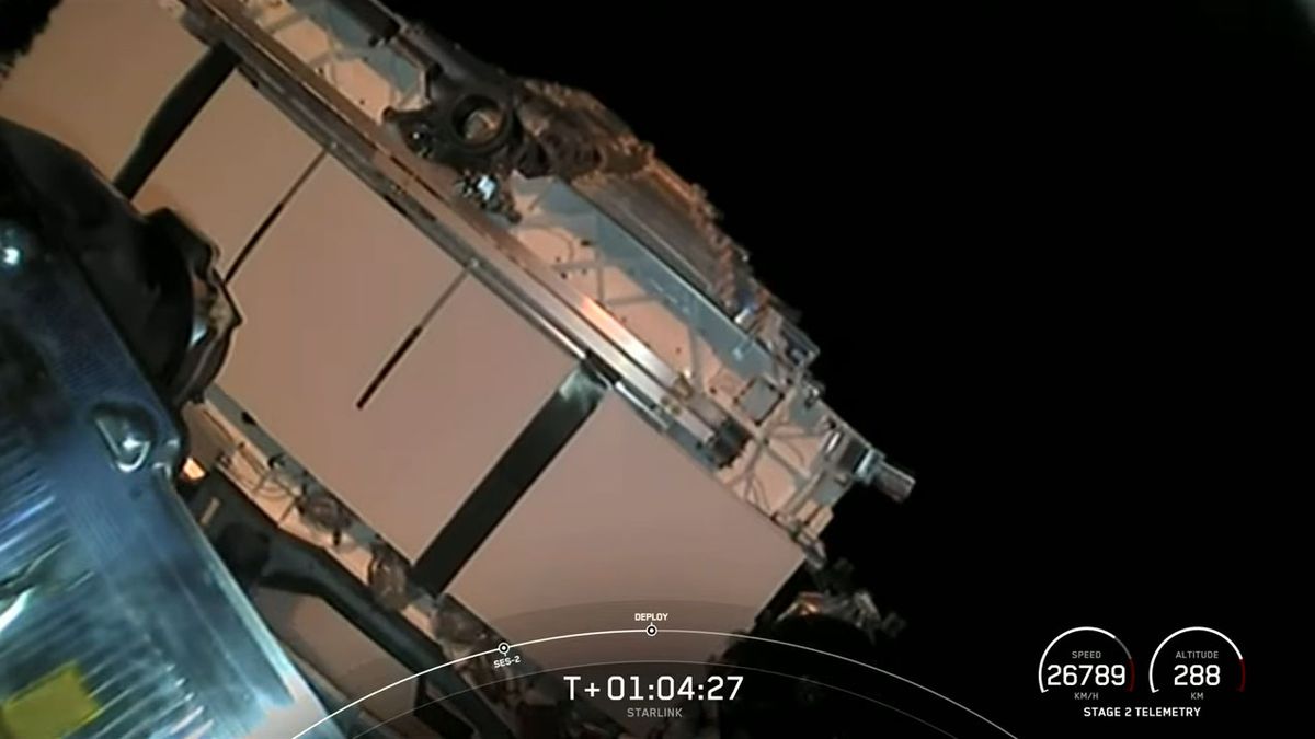 A SpaceX Falcon 9 rocket carrying 6- Starlink internet satellites launches on a record 10th flight from Space Launch Complex 40 at Cape Canaveral Space Force Station in Florida on May 9, 2021.