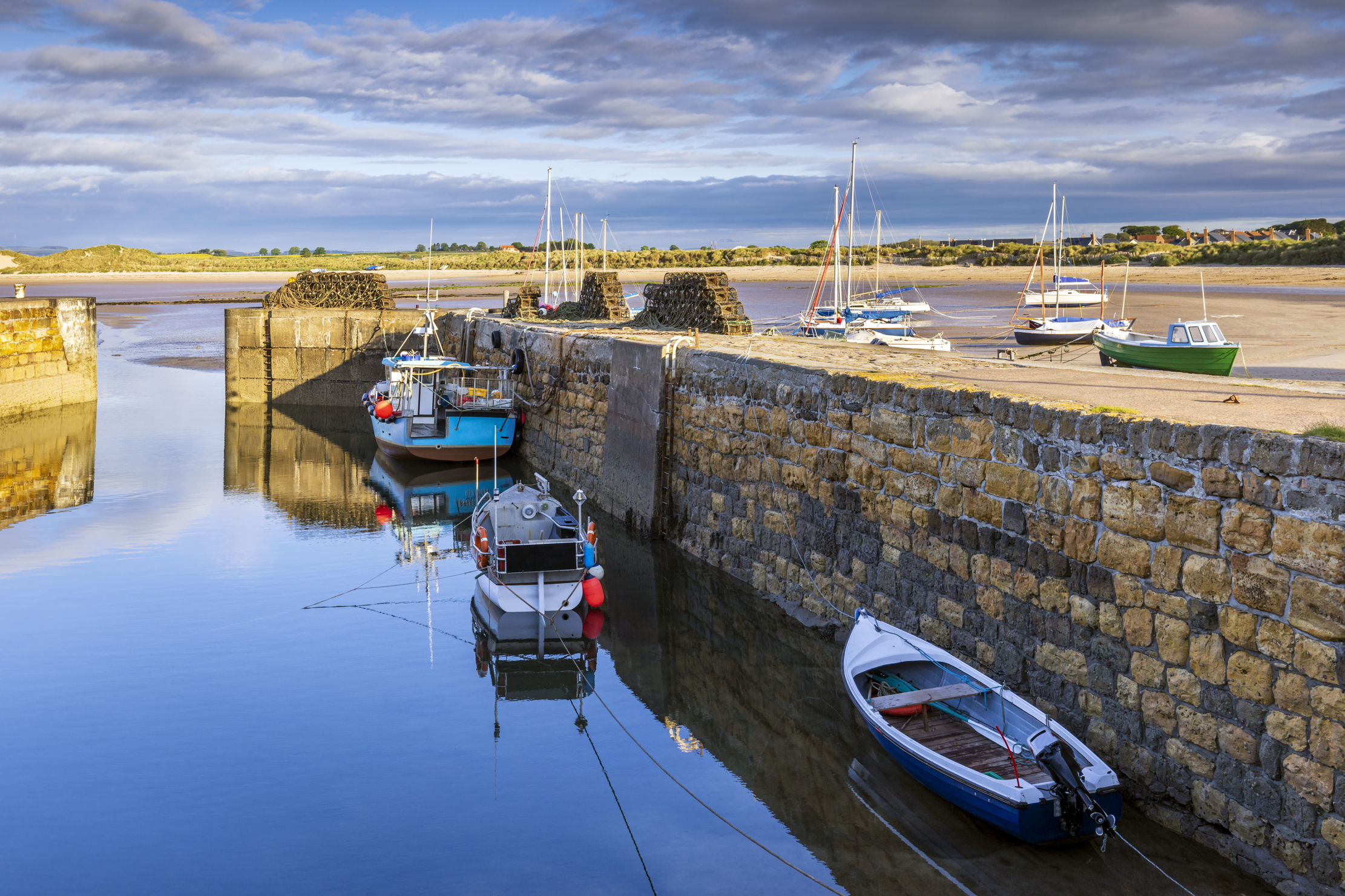 The harbour at Beadnell in Northumberland.