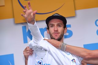 Adam Yates had a tough day during stage 19 but kept the white jersey.
