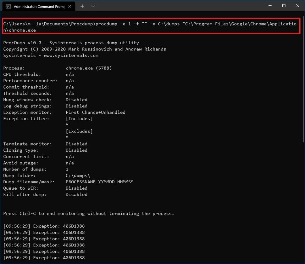 How to use ProcDump to create crash dump files on Windows 10 | Windows ...