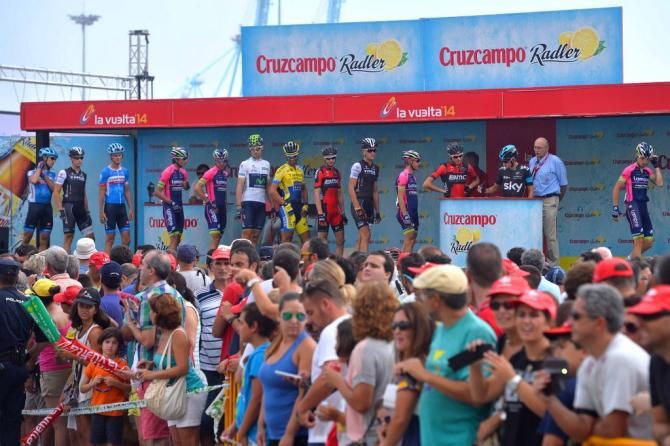 Riders line up to sign on