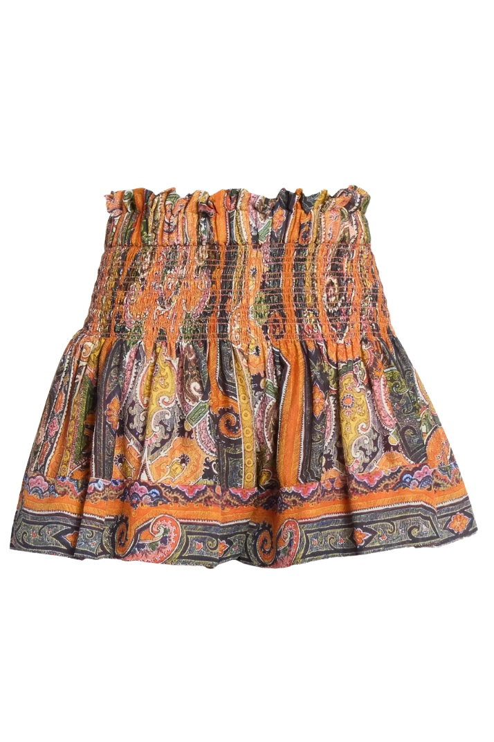Maelly Printed Smocked Shorts