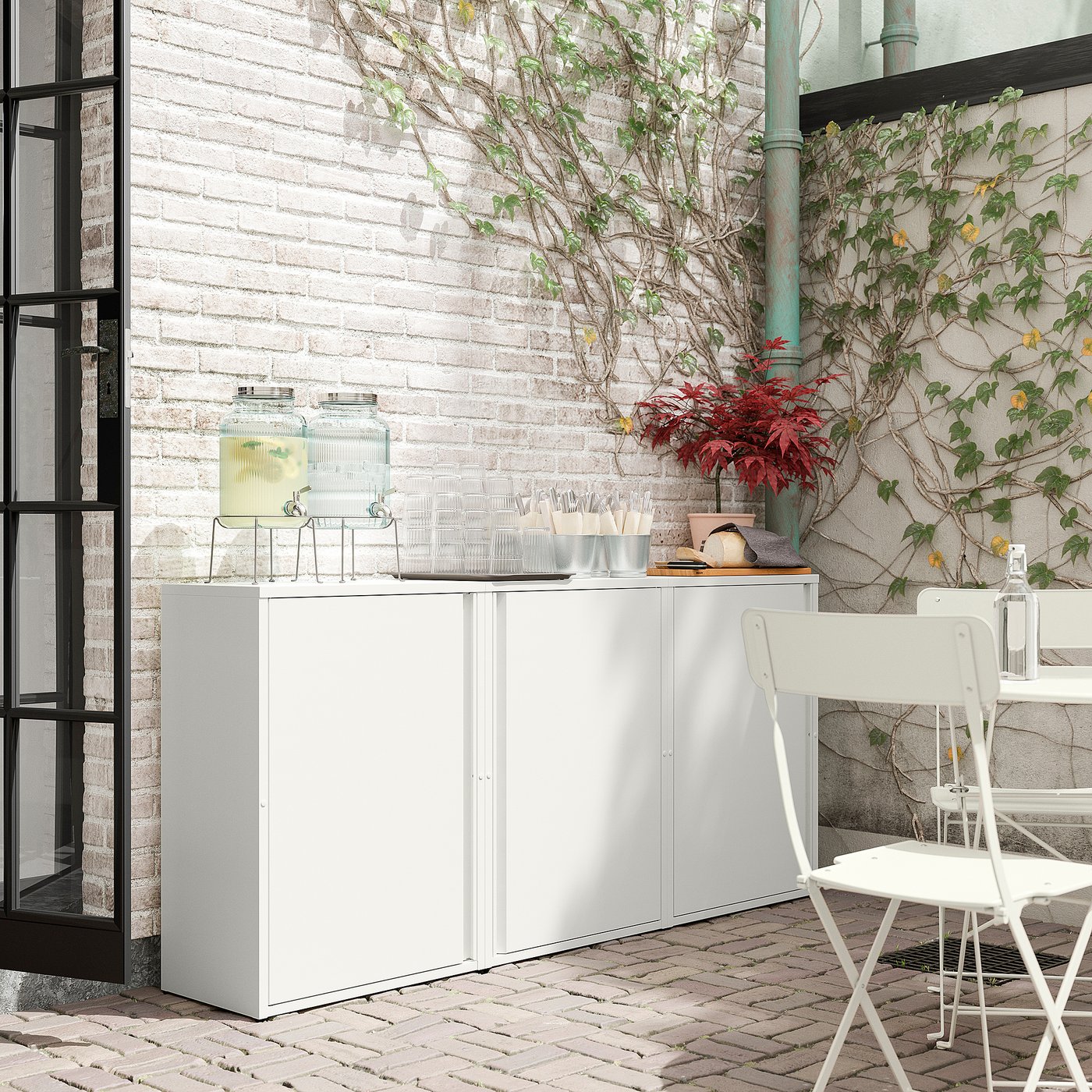 Sunds&amp;Ouml; Cabinet - Off-White Outdoor/indoor 23 5/8x13 3/4x33 7/8 "