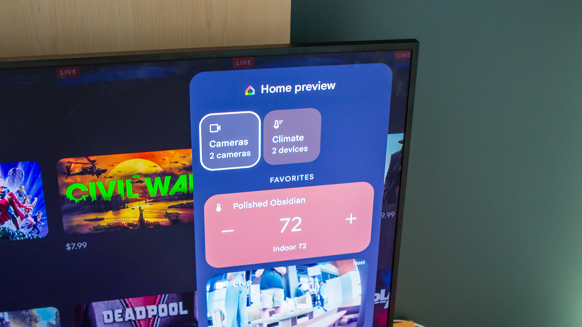 Google TV Streamer Smart Home Panel