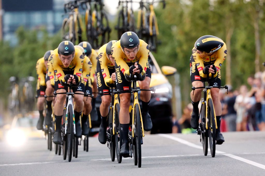 Jumbo-Visma in the team time trial at the Vuelta a Espana 2022