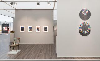 Installation view of Samaras’ work at the Pace booth