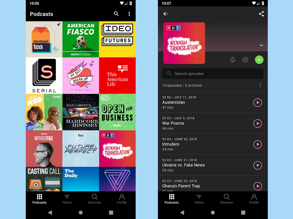 best android apps: pocket casts