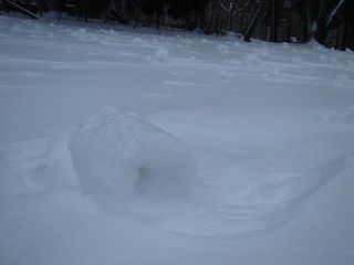 Snow roller in Pennsylvania.