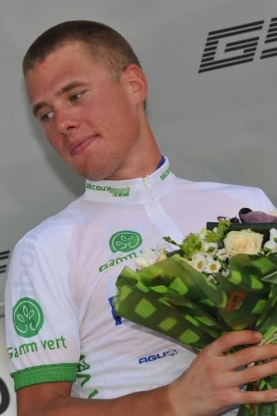 Sebastian Langeveld (Rabobank) defended his white jersey.
