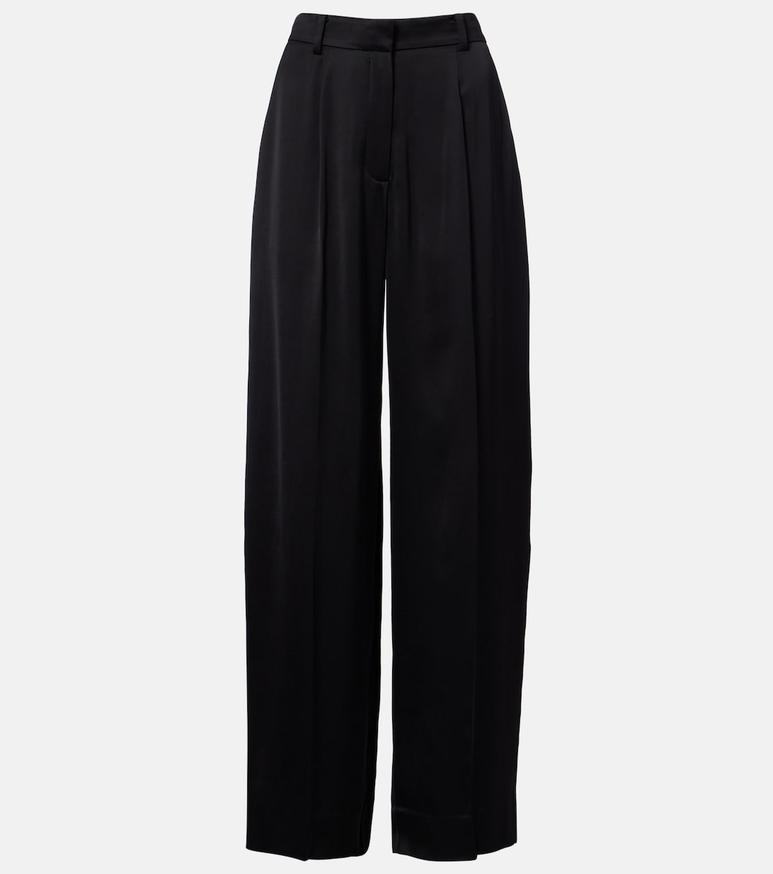 Satin Wide-Leg Pants