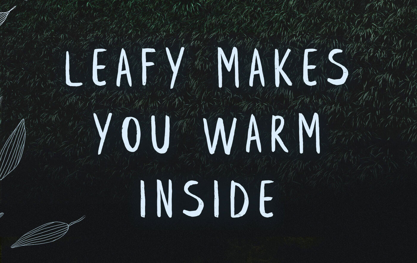 Best free fonts: Leafy