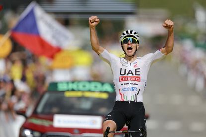 Tadej Pogacar wins stage four of the 2024 Tour de France in Valloire
