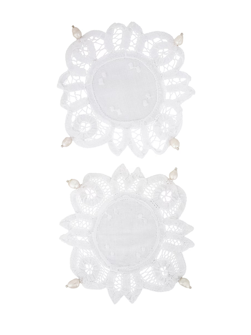Lace Pearl Coasters