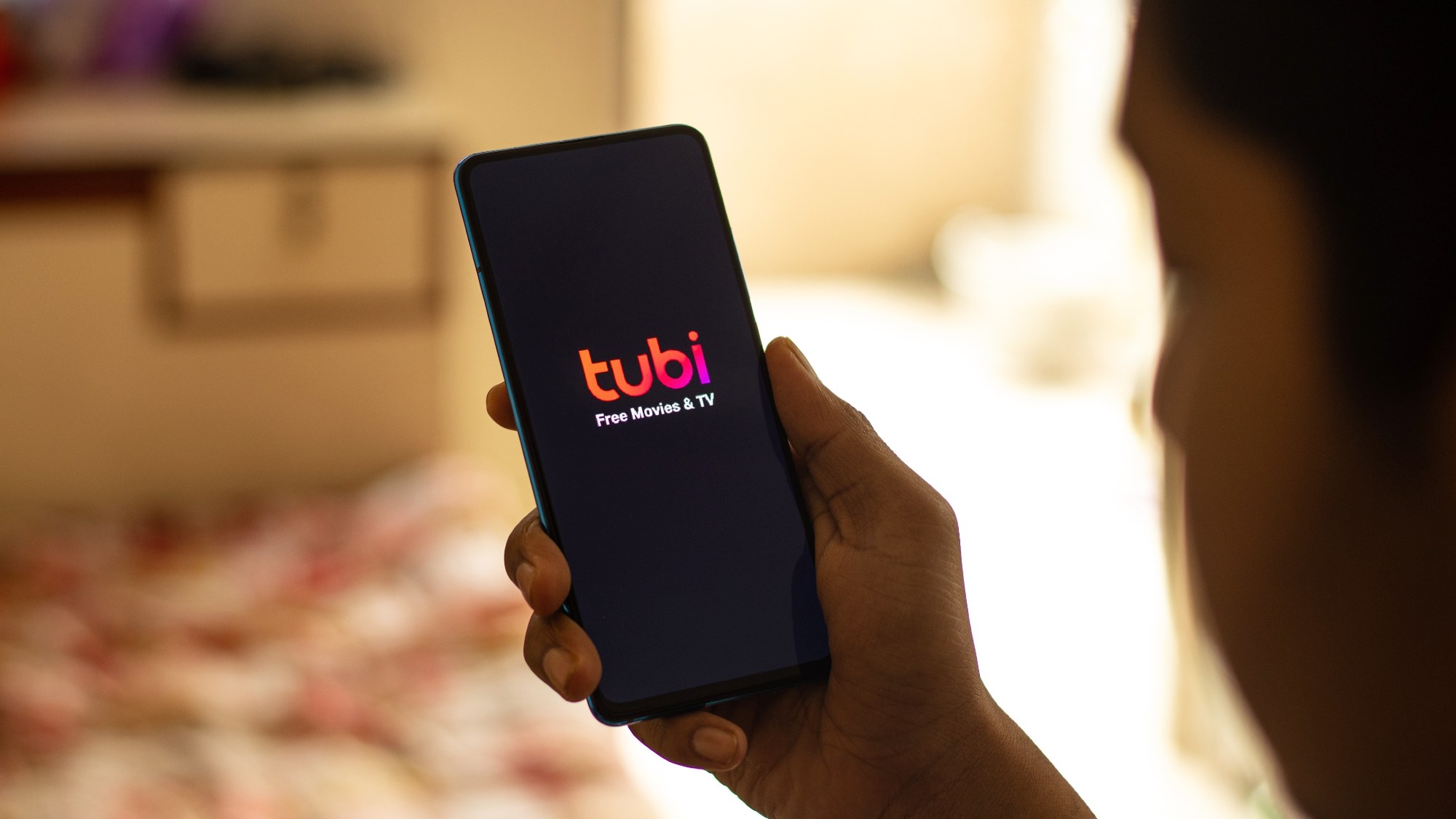 Tubi app on a mobile phone