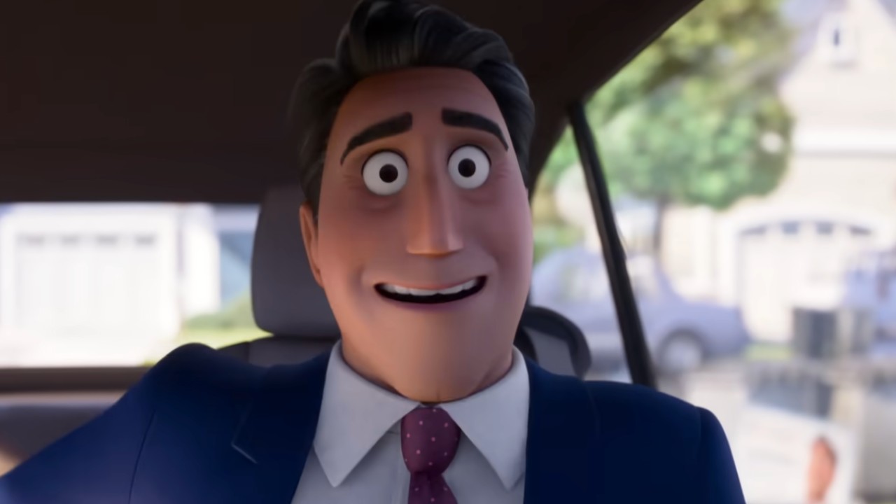 Jerry is scared in his car