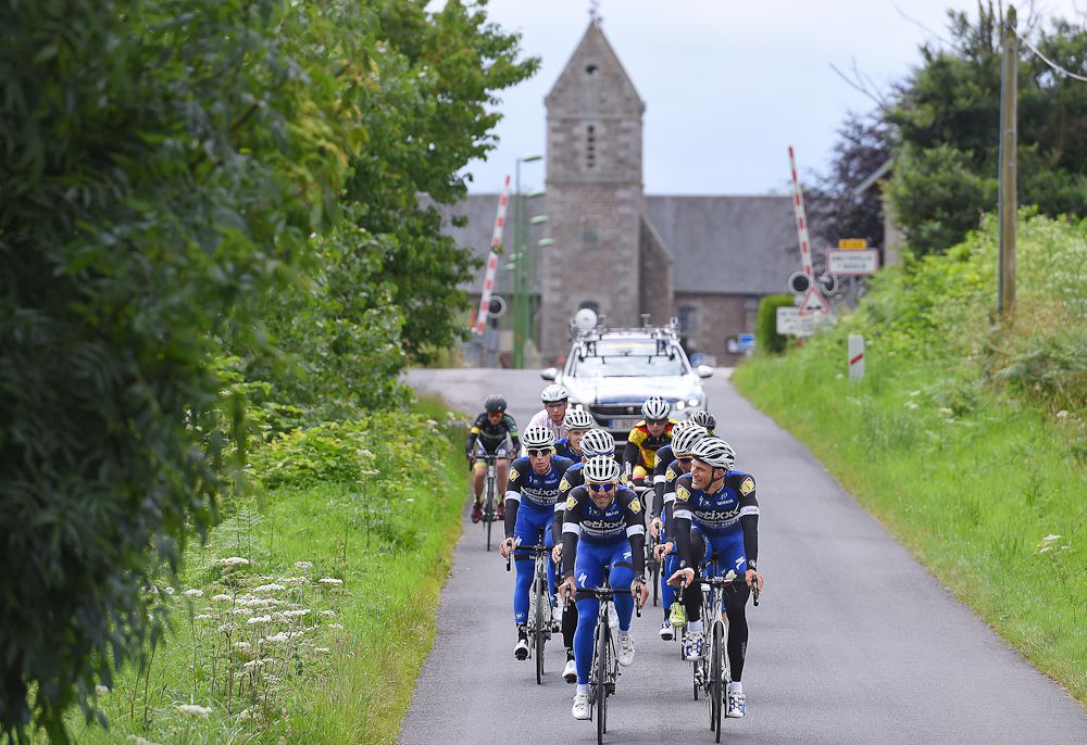 Etixx-QuickStep train ahead of Saturday's Tour de France start