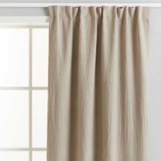 beige linen curtains