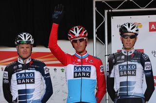Andy Schleck and the Saxo Bank boys.